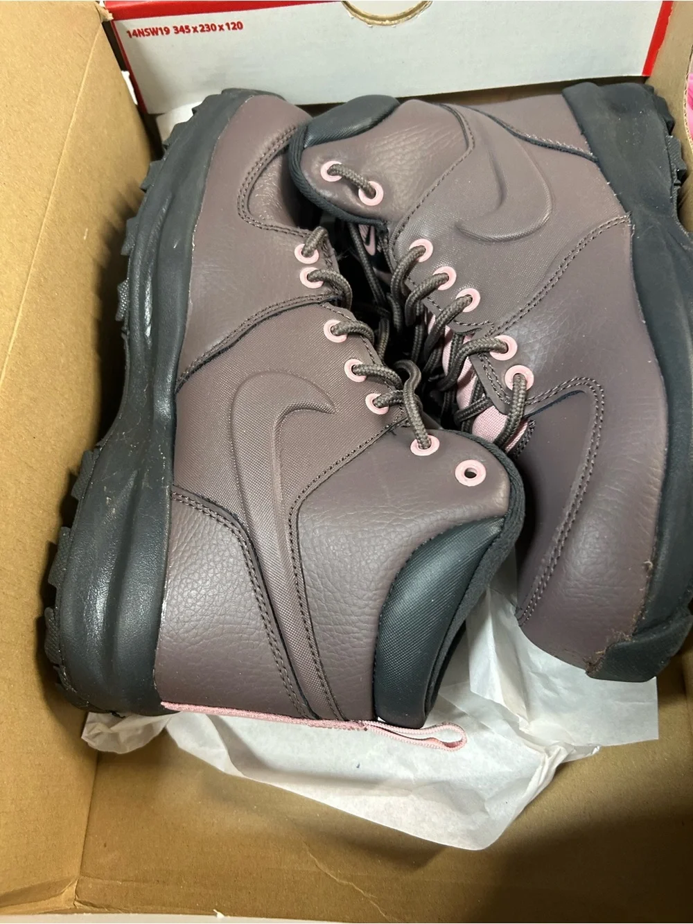 Nike Manoa Leather Violet Ore (GS) Weather Hiking Kids Boot